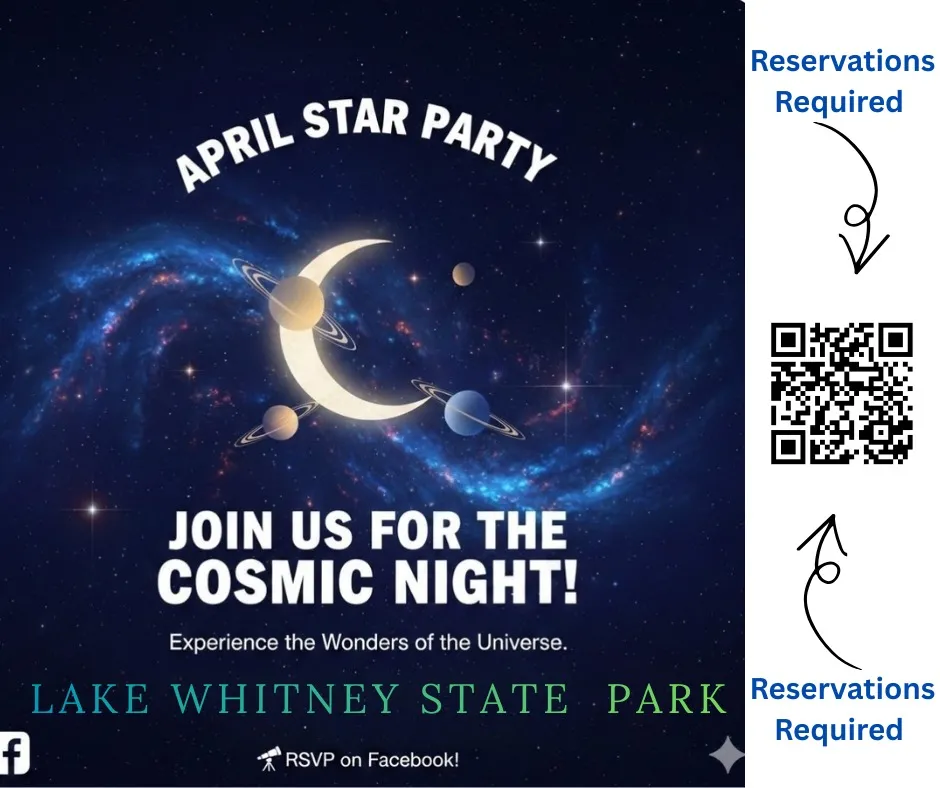 April Star Party at Lake Whitney State Park