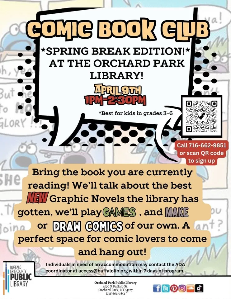 Comic Book Club *Event Takes Place at 1pm During Spring Break*