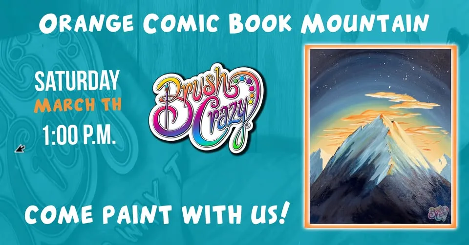 Orange Comic Book Mountain