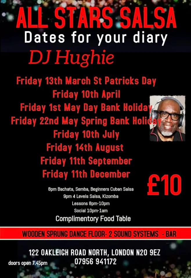 All Stars Salsa Friday 10th April