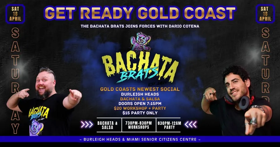 Bachata & Salsa PARTY - Brats on the Gold Coast - Come Dance with Us!