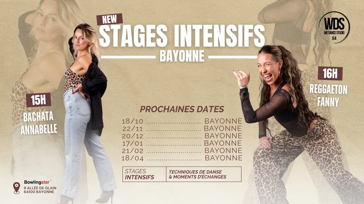 👉 NEW Stages Intensifs Bachata & Reggaeton – WDS64 Bayonne