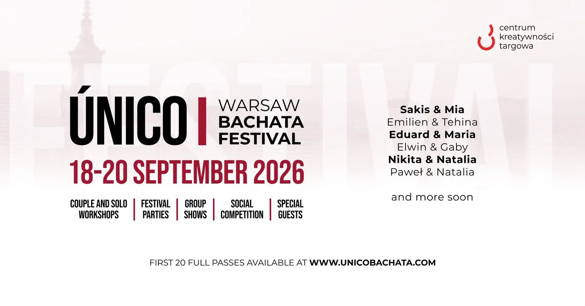 Único Warsaw Bachata Festival 18-20.09.2026! ❤️
