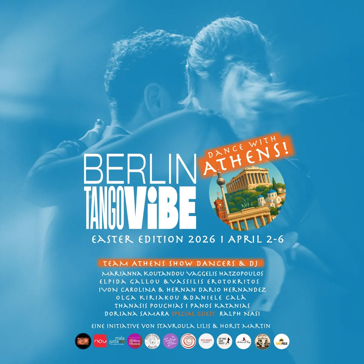 BERLiN Tango ViBE - Dance with Athens in Berlin, April 2–6 ♥️ Festival dancing at Milonga prices