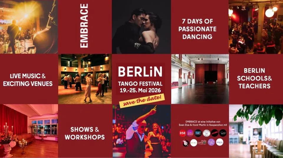 EMBRACE BERLiN Tango Festival - REGiSTER now for CLASSES