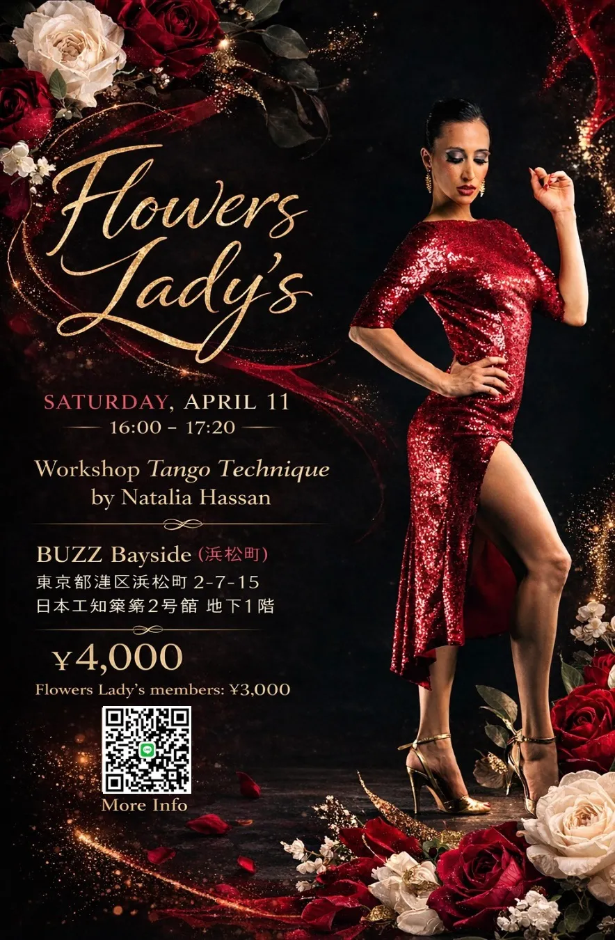 FLOWERS Lady’s • Workshop Tango Technique by Natalia Hassan 🌸