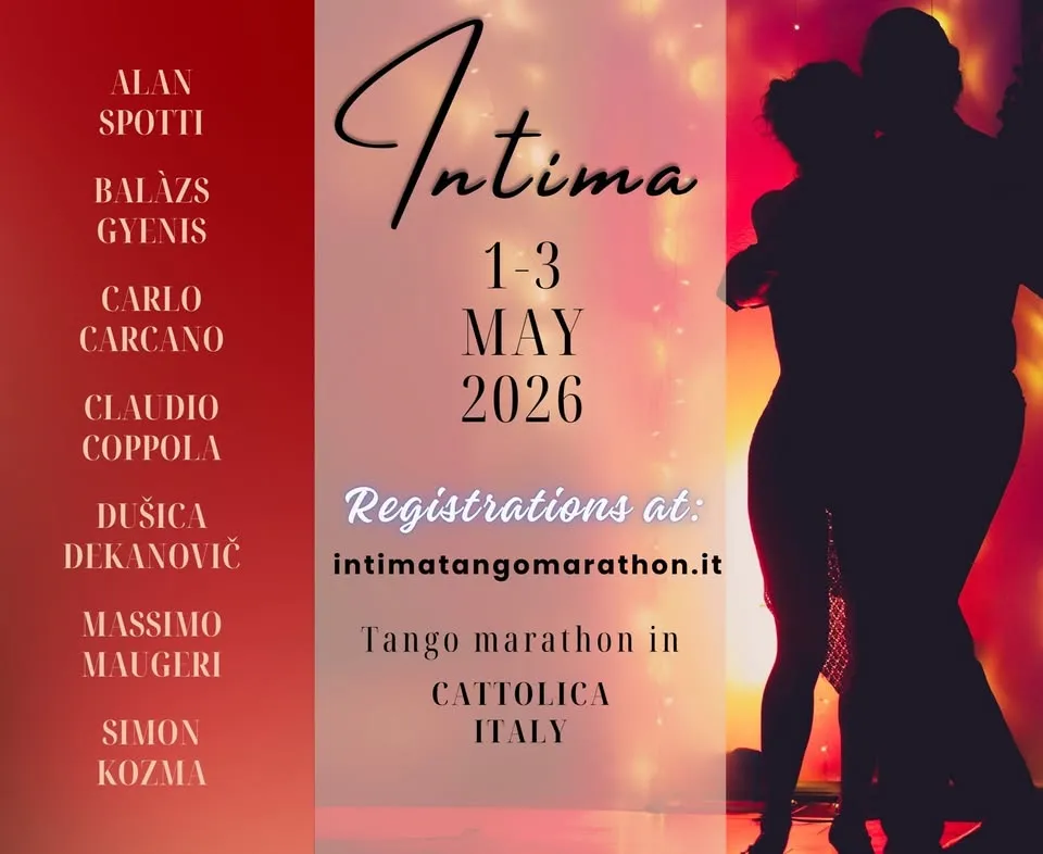 Intima Tango Marathon 1-3 May 2026