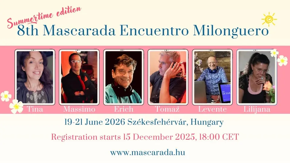 Mascarada Encuentro Milonguero, 2026 Summertime Edition