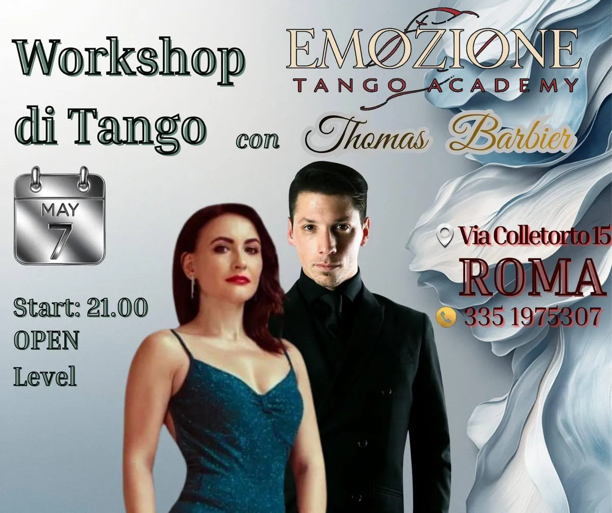 Tecnica e Workshop di Tango con Thomas Barbier e Giulia Varone