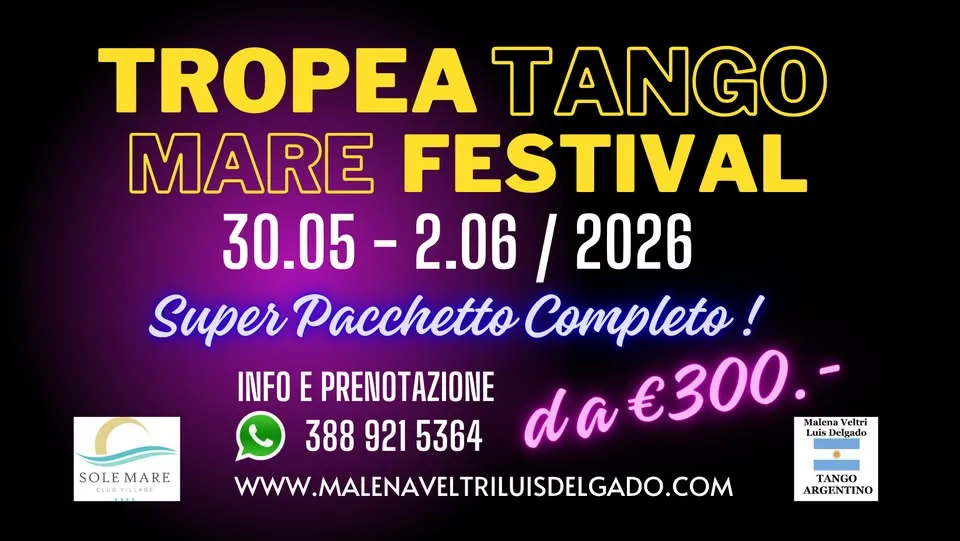 ⭐️Tropea Tango Mare Festival 2026⭐️
