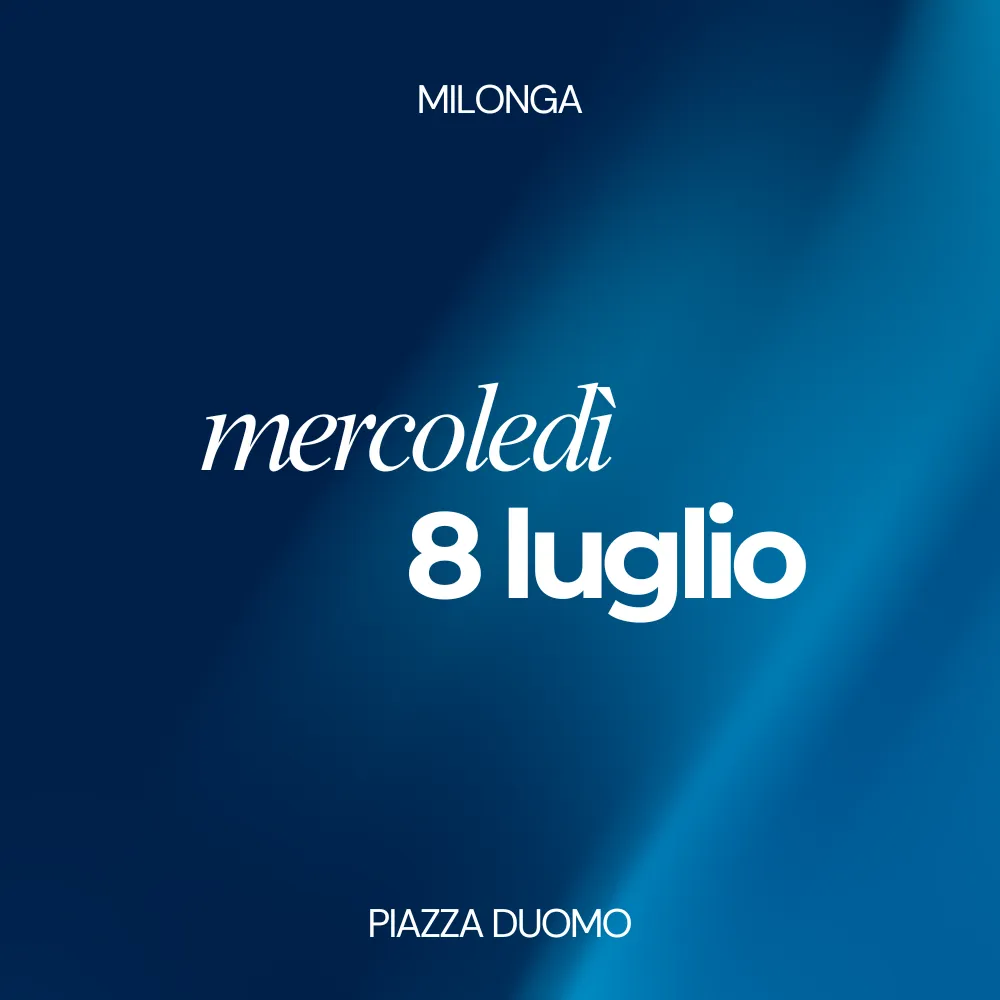 Wednesday, July 9 Tango Show Milonga