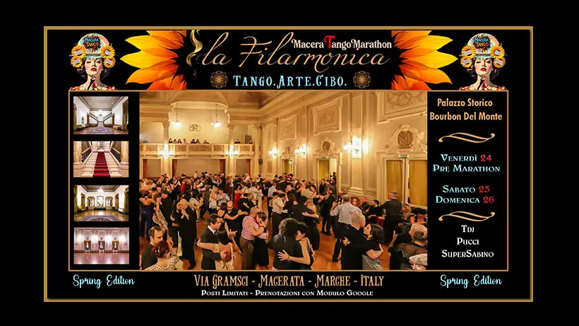 Macerata Tango Marathon Spring Edition Tango Arte Cibo Teatro Della Filarmonica